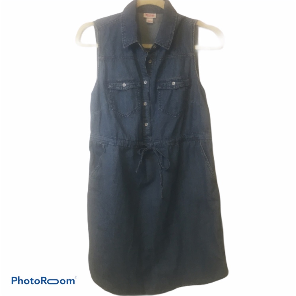 Mossimo Blue Jean Dress Short Sleeve Size Medium